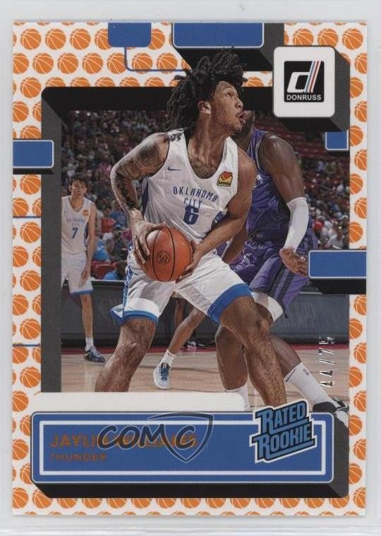 2022-23 Panini Donruss Basketball 44/75 Jaylin Williams #241 Rookie RC
