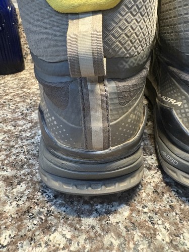 ALTRA Men's Lone Peak All-Weather Hiking Boots Mid Gray Yellow Size 12 - Picture 12 of 16