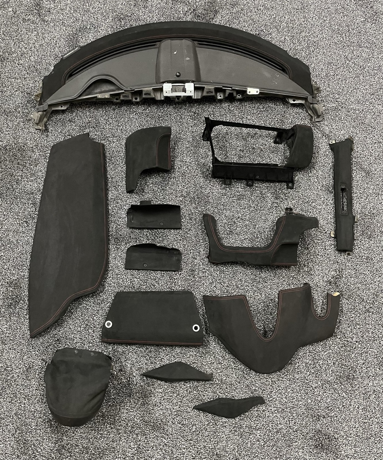 458-INTERIOR-SET Ferrari 458 Challenge Dashboard Interior Set - Black With Red