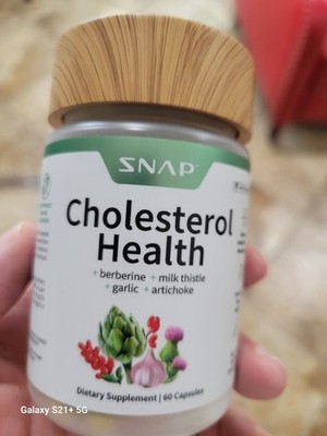 SNAP Berberine Milk Thistle Garlic Artichoke Cholesterol Support 60 Capsules