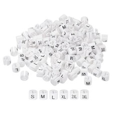 Clothes Hanger Marker S/M/L/XL/XXL/3XL Size Tag Fit 3.5mm Rod for Garment Clo...