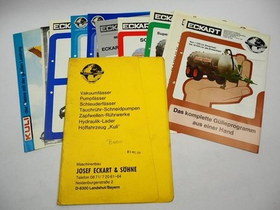 10 x original brochure price list Eckart Landshut agricultural technology pen 1982