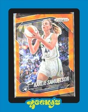 2025 Prizm WNBA #102 Karlie Samuelson Orange Cracked Ice - Minnesota Lynx 