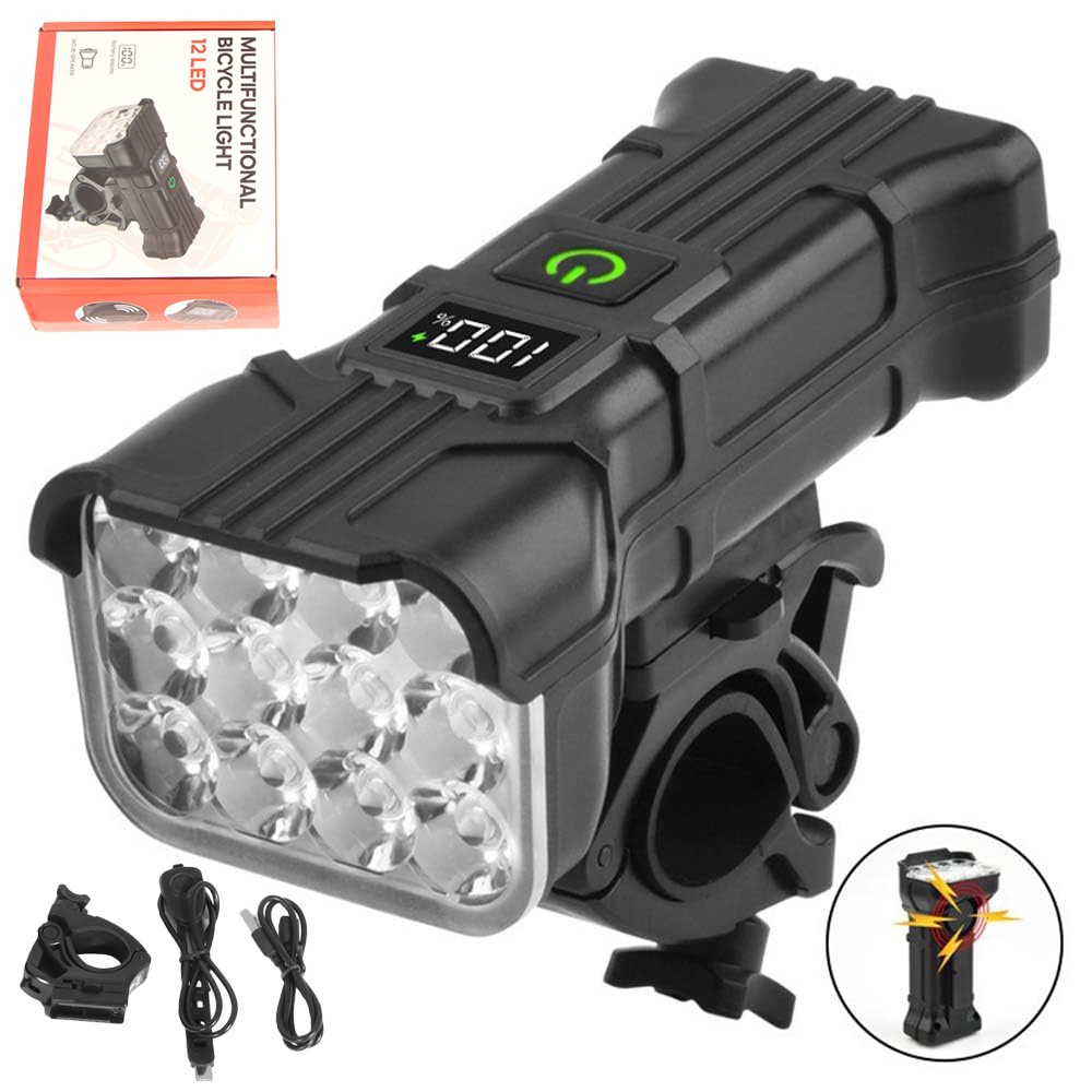 2xRechargeable LED Mountain Bike Lights 90000LM Bicycle Torch Front Lamp+Bracket