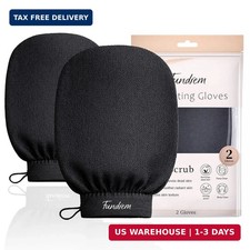 Exfoliating Glove 2 Pack, Korean Exfoliating Mitt, Body Scrubber Exfoliator