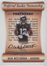 2017 Panini Preferred Rookie Penmanship Blue 28/35 Dede Westbrook #175 Auto rp9