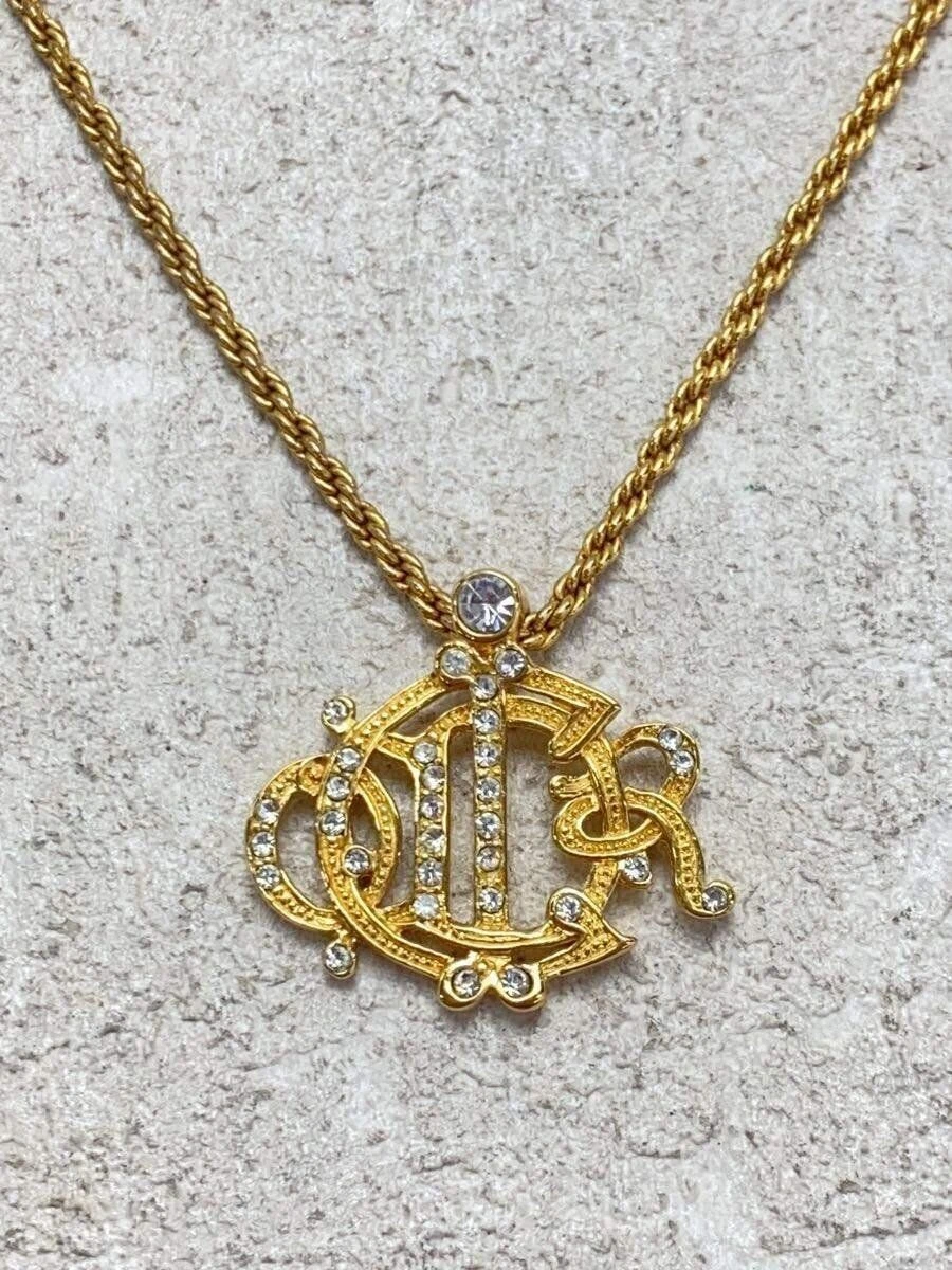 Collana Christian Dior Top donna in pietra colorata GLD con