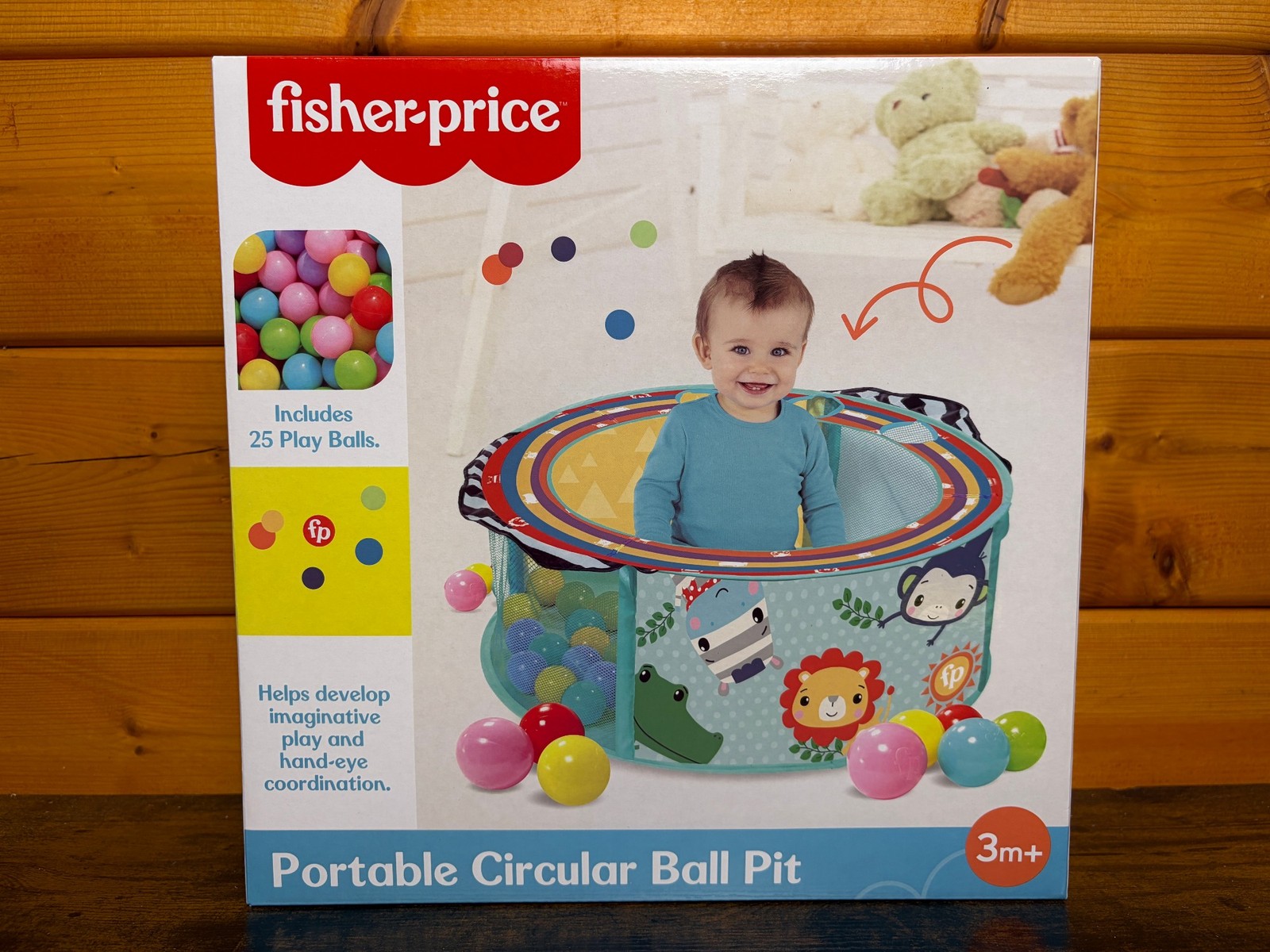 Playmobil Fisher Price Portable Circular Ball Pit 25 Piece Play Set - Image 2