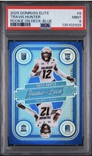 2025 Panini Donruss Elite Rookies Travis Hunter #114 Blue /75 PSA 9 Jaguars