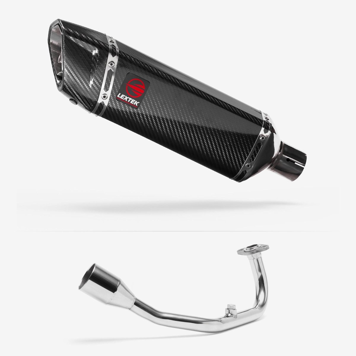 Lextek Exhaust System Stainless Steel 300mm Exhaust for Lexmoto Diablo 125