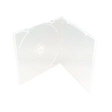 Maxtek 5.2mm Durable CD Case, Slim Single Clear PP Poly Plastic Cases, 50 Pack.