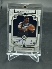 2022 National Treasures Anthony Edwards Emerald Penmanship Auto 1/5 Jersey # 1/1