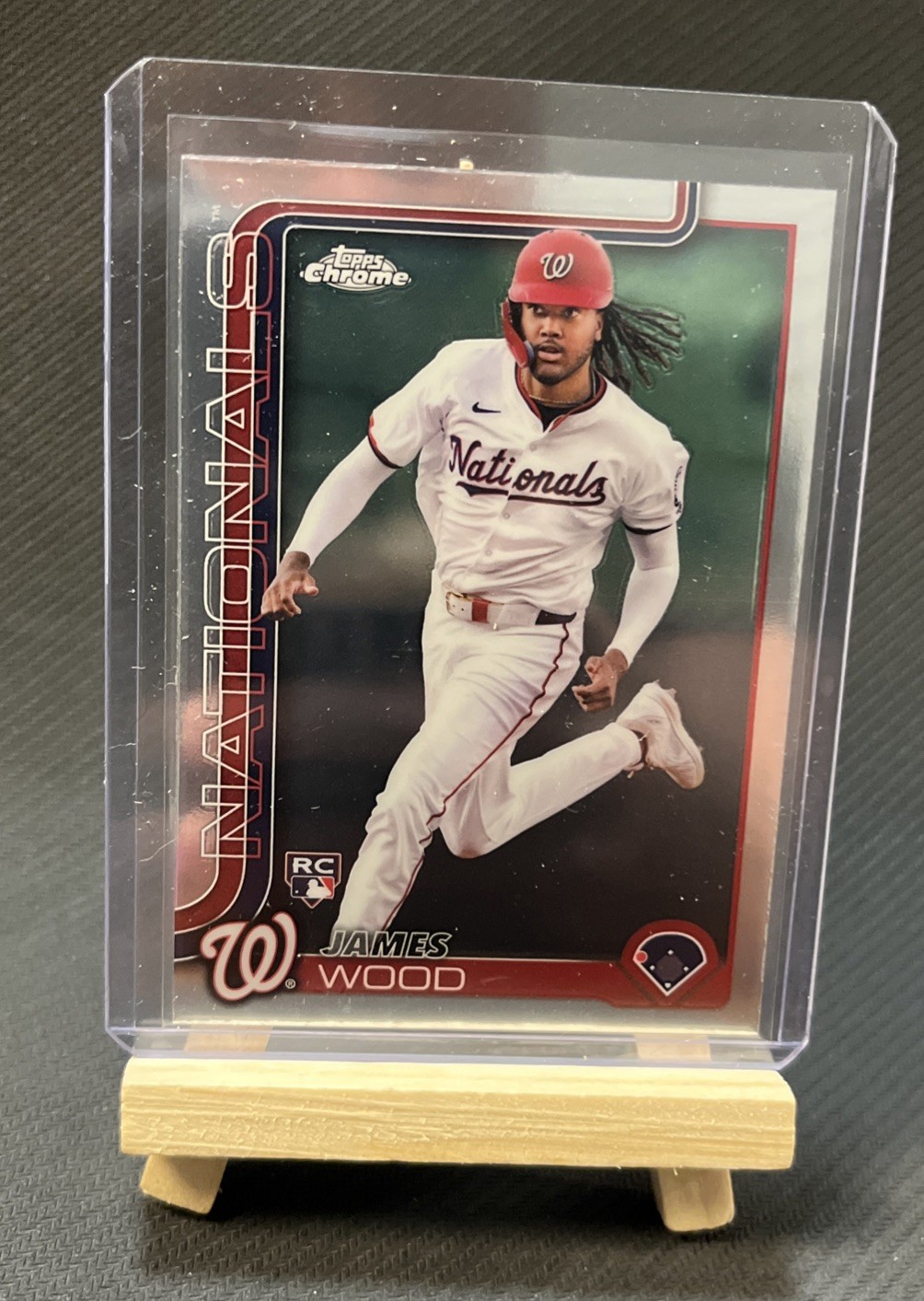 ☕️2025 TOPPS CHROME BASEBALL REFRACTOR RC JAMES WOOD #132