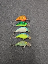 (5) Pre-Pradco Bandit Crankbait Fishing Lures 100 Series Lot Of 5