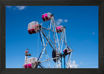 Gerahmtes Wandbild Poster Leinwanddruck Bild A Fair Riesenrad