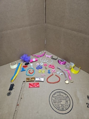 Vintage Barbie Accessories Earrings, Necklace Ring Belt Headband Visors Etc