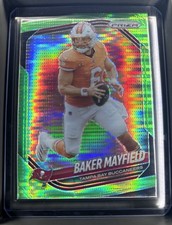 2025 Panini Prizm - Baker Mayfield #283 Neon Green Pulsar Prizm