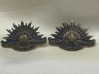 Genuine pair Australian Commonwealth Military Forces WW1/2 Collar Badges
