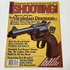 Shooting Times Magazine 01/1982 S&W .45 Colt Virginian Dragoon Handloads Recoil