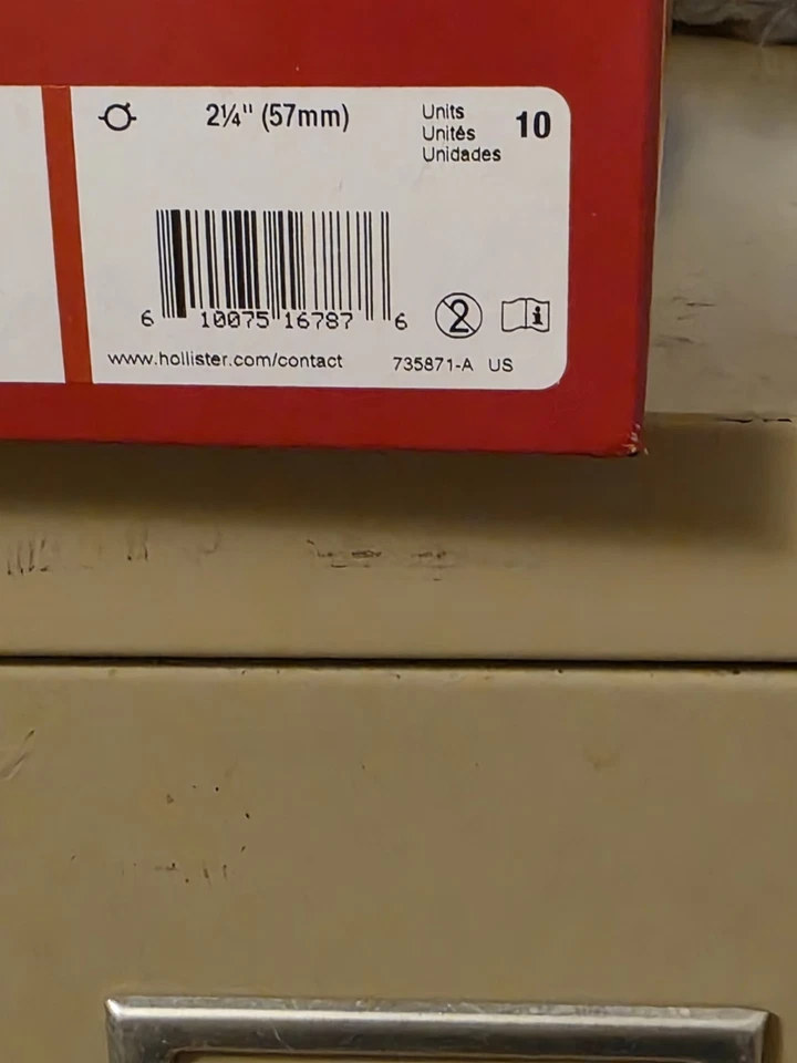 One BX Hollister 18013 Nueva Imagen Bolsa Drenable 2-1/4" 57mm Suave-Tap Transparente 2029 Foto 3 de 4