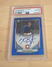 2015 Topps Kris Bryant 2014 Bowman Acrylic Wall Art 5