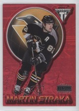 2000-01 Pacific Private Stock Titanium Red 19/299 Martin Straka #79 0u8p