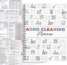 ADHD Cleaning Planner Daily Weekly Monthly Organizer Notebook