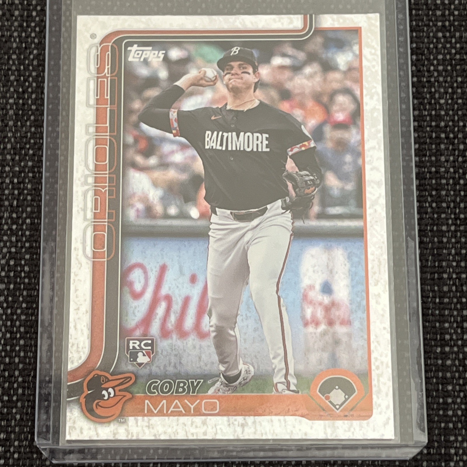 2025 Topps- Holo Foil #20 Coby Mayo RC- Baltimore Orioles