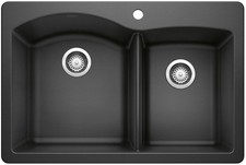 Blanco 440216 Diamond 33" Dual Mount Double Basin SILGRANIT - Anthracite