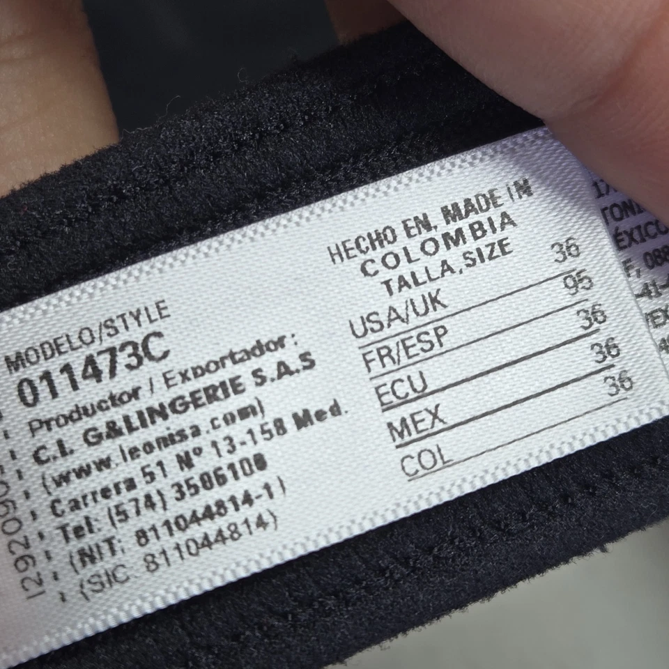 Sujetador mujer Leonisa 36 negro corrector de postura 011473 cierre delantero Foto 4 de 4