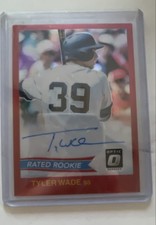 2018 Panini Donruss Optic - Rated Rookie Signatures Tyler Wade #RRS-TW Red Prizm