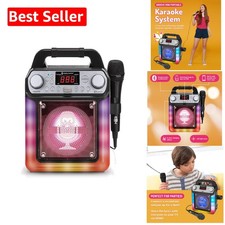 Groove Mini Karaoke System - Wireless Fun for Adults  Kids with Mic  Effects