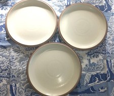 Denby Cinnamon - 3 Large Side or Salad Plates in Used condition 