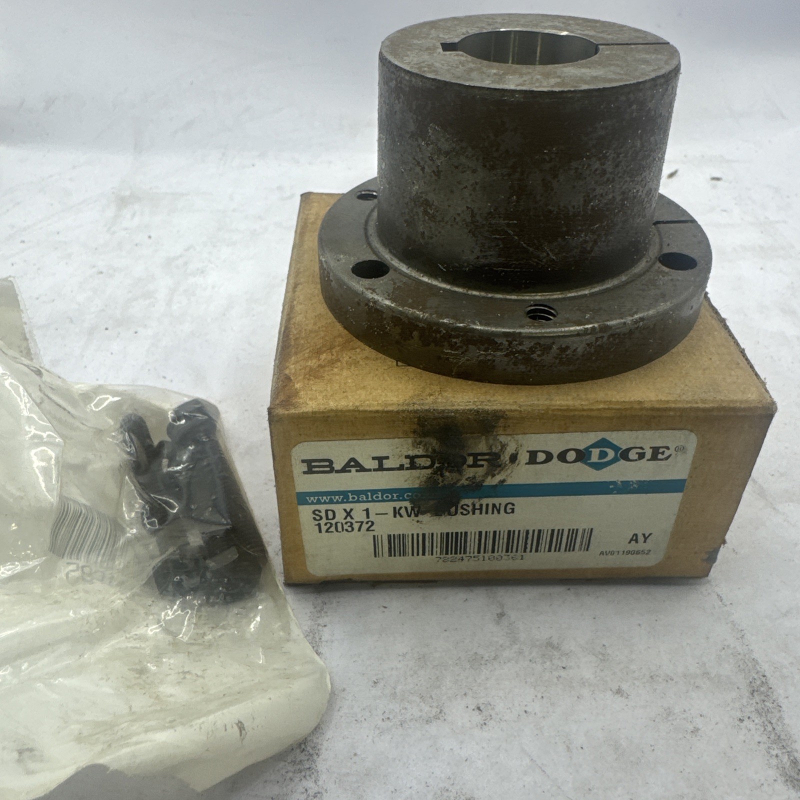 NEW Open Box DODGE BALDOR SD X 1-KW 120372 QD BUSHING A0302