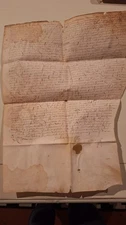 1584 Large Vellum Manuscript (France) - Land Acquisitions