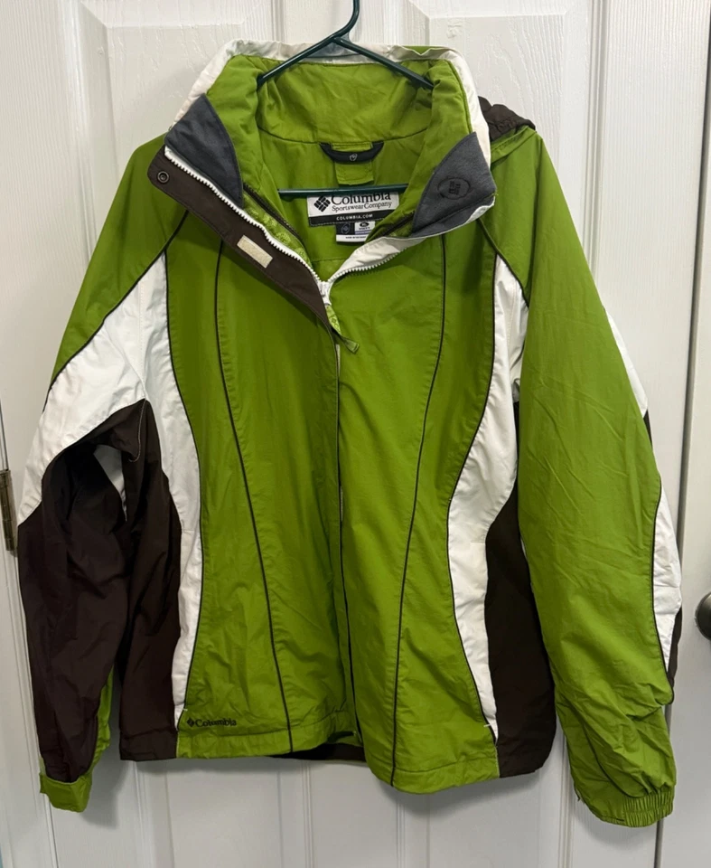 Abrigo de invierno exterior Columbia Interchange verde para mujer XL Foto 3 de 4