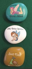 3 Hand Painted Fairy Garden River Rocks