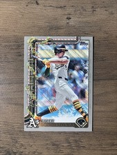 2025 Topps Holiday Tyler Soderstrom #H32 Silver Glitter Parallel Athletics