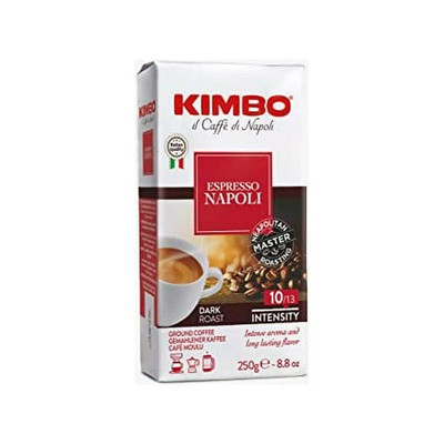 Kimbo Espresso Napoli Italy Dark Roast Ground Coffee 250g FAST SHIP FROM CANADA!