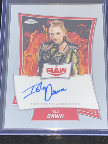 Isla Dawn 2025 Topps Chrome WWE RAW Autograph Auto RBA-ISL - Picture 1 of 2
