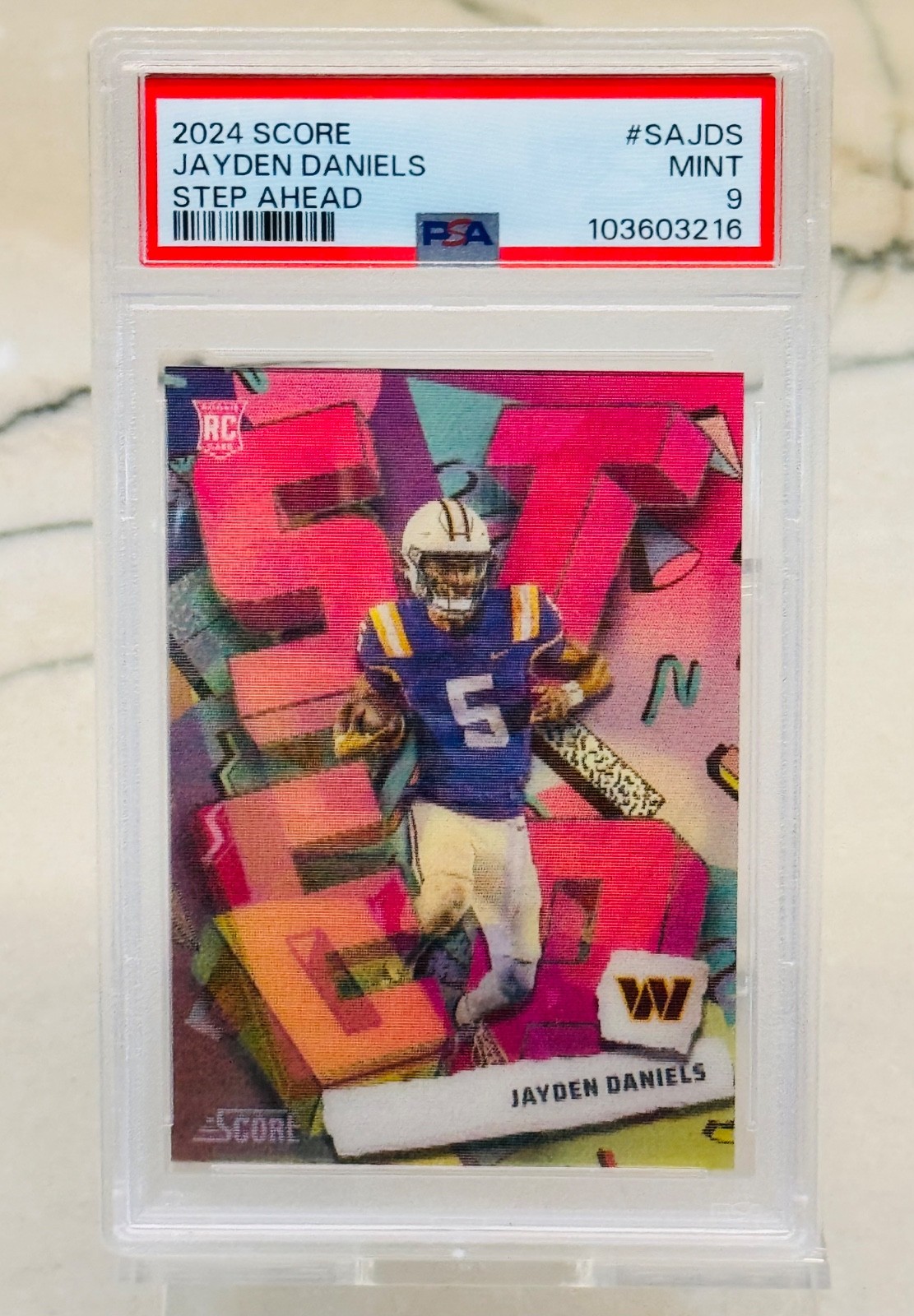 2024 Score Step Ahead Jayden Daniels #SA-JDS PSA 9 MINT Rookie RC