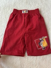 Vtg 90s Looney Tunes Warner Bros Bunny Baseball Shorts Single Stitch 5-6 T