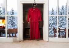 Vtg 60s 70s Gaymode JC Penney Triacetate Nylon Pink Button Robe House Coat 14