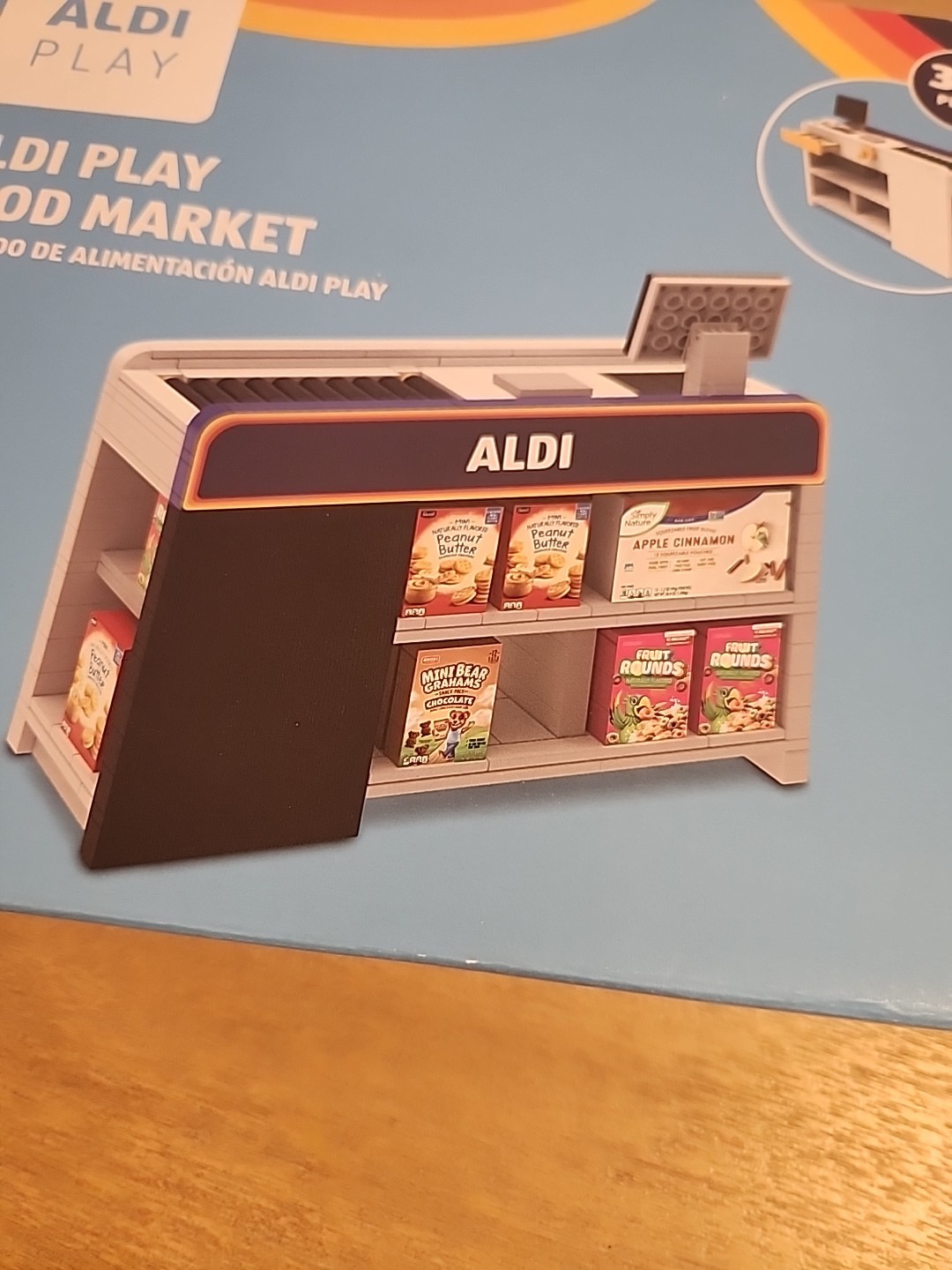 как выглядит ALDI Play Food Market Set 385 Pieces Toy Register Mini Foods    NEW фото