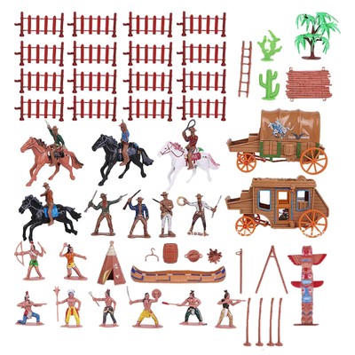 Indianer Figuren Spielzeug Sandkasten Aquarium Miniatur Modell