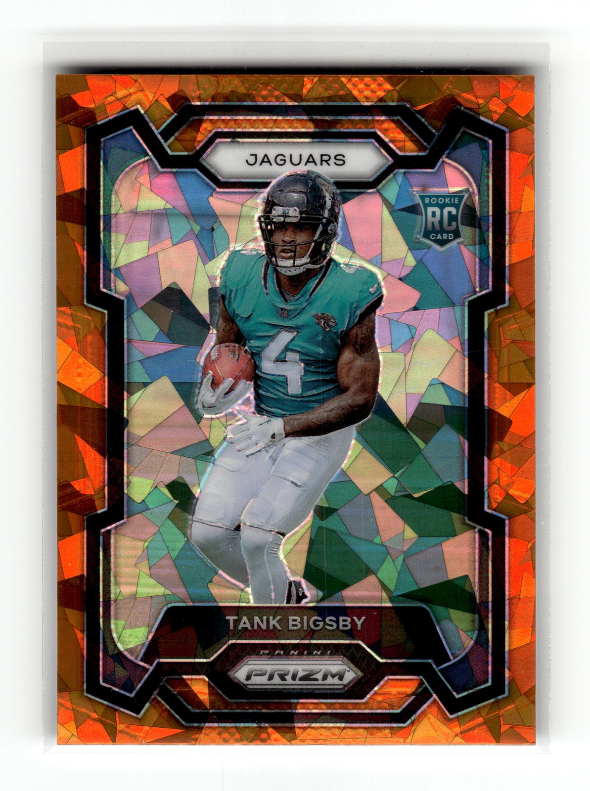 Tank Bigsby 2023 Panini Prizm #348 Jaguars Eagles Orange Ice RC