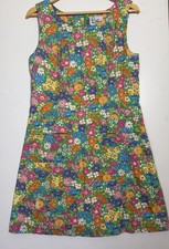 Vintage Lilly Pulitzer Shift Dress 10 Green Floral Butterfly Cottagecore Y2K