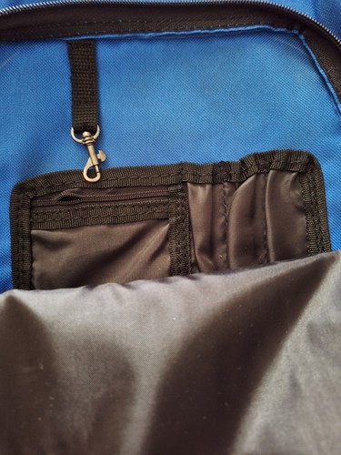 Blue/Black Adjustable Strap Racquet Sling Canvas Bag Pickleball, Tennis - 第 4/6 張圖片