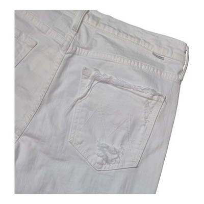 Mother Superior Womens 30 The Sinner Almost Innocent White Crop Jeans USA