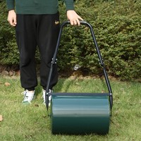 Outsunny Rasenwalze Mit U-Griff Gartenrolle Gartenwalze Ø30 Cm 30 L Metall
